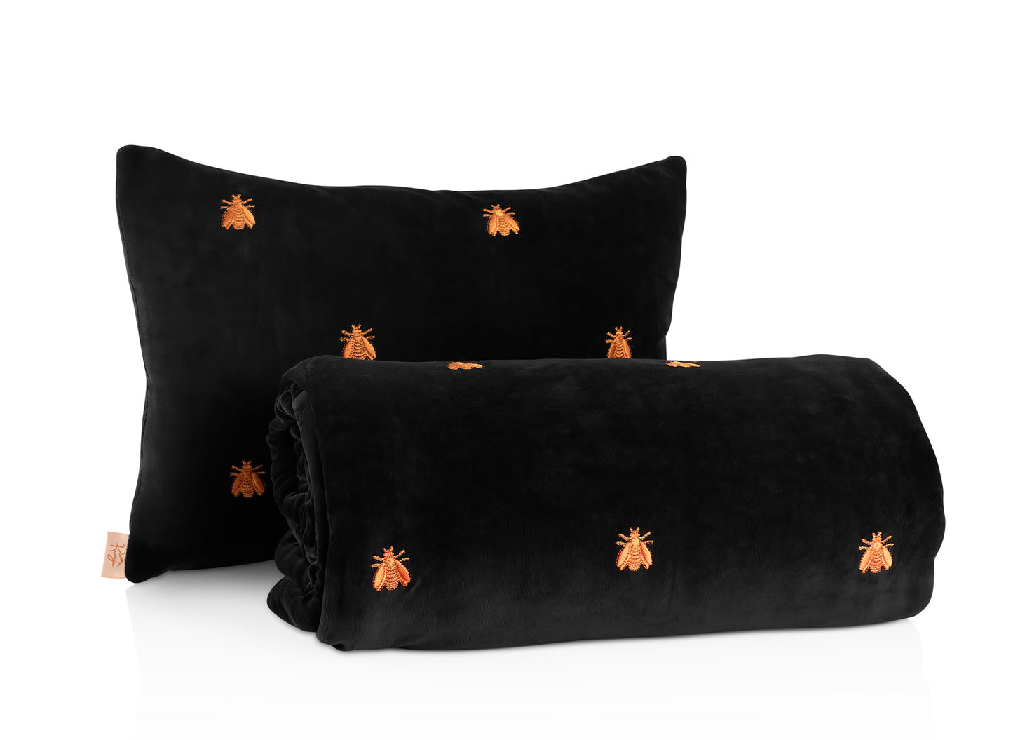 Bee Velvet Throw Battaniye